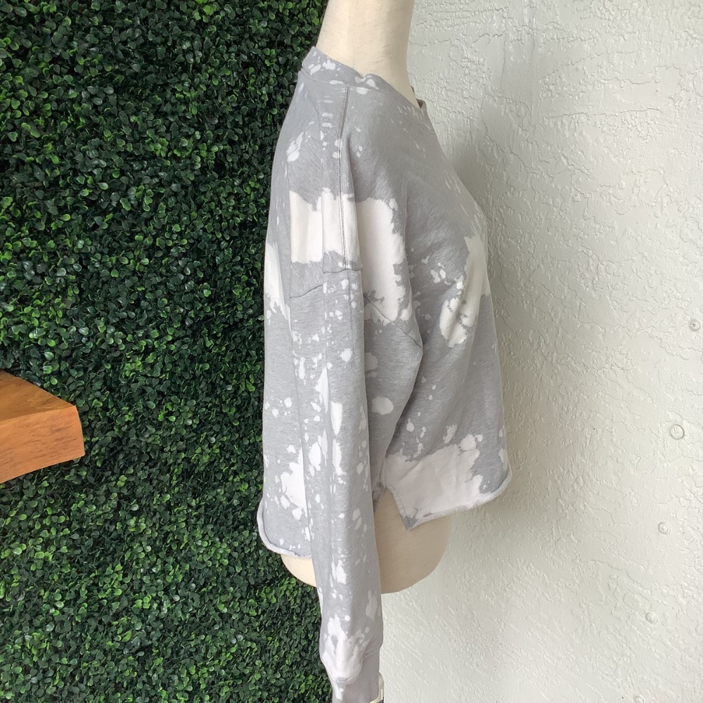 Frame SweatshirtEasy Shirttails Gris Heather Artsy Size Small - Picture 4 of 13